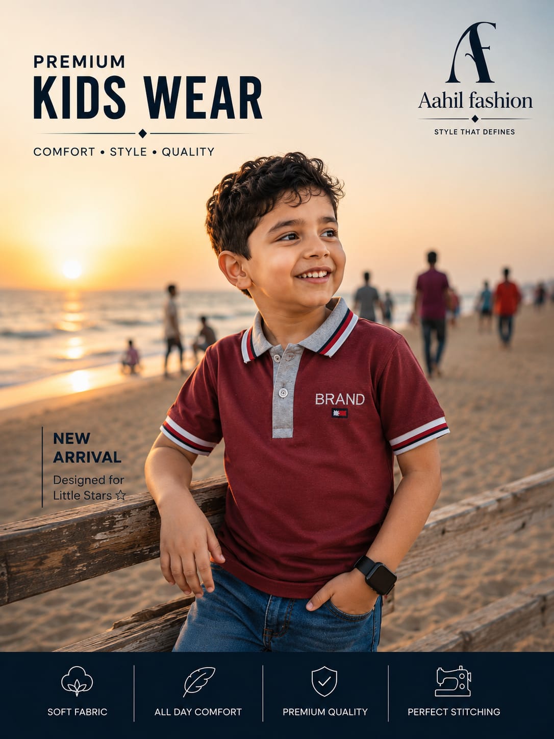 Kids Maroon